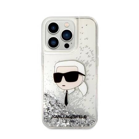 Karl Lagerfeld KLHCP14LLNKHCH iPhone 14 Pro 6,1" srebrny/silver hardcase Glitter Karl Head