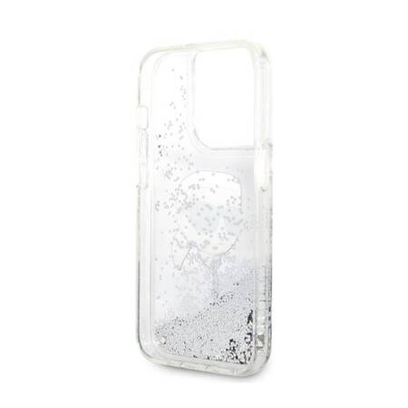 Karl Lagerfeld KLHCP14LLNKHCH iPhone 14 Pro 6,1" srebrny/silver hardcase Glitter Karl Head