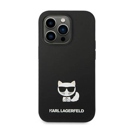 Karl Lagerfeld KLHCP14LSLCTBK iPhone 14 Pro 6,1" hardcase czarny/black Silicone Choupette Body