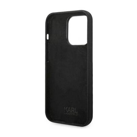 Karl Lagerfeld KLHCP14LSLCTBK iPhone 14 Pro 6,1" hardcase czarny/black Silicone Choupette Body