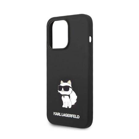 Karl Lagerfeld KLHCP14LSNCHBCK iPhone 14 Pro 6,1" hardcase czarny/black Silicone Choupette