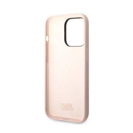 Karl Lagerfeld KLHCP14LSNCHBCP iPhone 14 Pro 6,1" hardcase różowy/pink Silicone Choupette