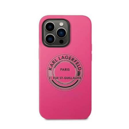 Karl Lagerfeld KLHCP14LSRSGRCF iPhone 14 Pro 6,1" hardcase różowy/pink Silicone RSG