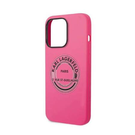 Karl Lagerfeld KLHCP14LSRSGRCF iPhone 14 Pro 6,1" hardcase różowy/pink Silicone RSG