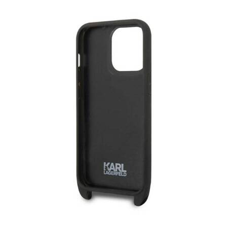 Karl Lagerfeld KLHCP14LSTKMK iPhone 14 Pro 6,1" czarny/black hardcase Monogram Ikonik Patch