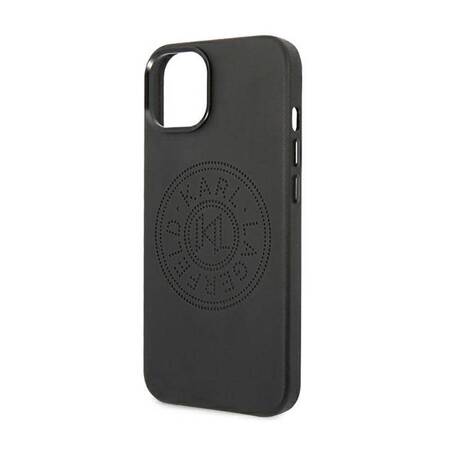 Karl Lagerfeld KLHCP14MFWHK iPhone 14 Plus 6,7" hardcase czarny/black Leather Perforated Logo
