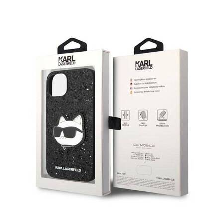 Karl Lagerfeld KLHCP14MG2CPK iPhone 14 Plus 6,7" czarny/black hardcase Glitter Choupette Patch