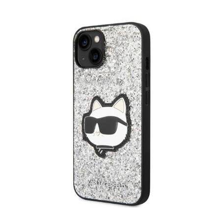 Karl Lagerfeld KLHCP14MG2CPS iPhone 14 Plus 6,7" srebrny/silver hardcase Glitter Choupette Patch