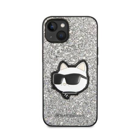 Karl Lagerfeld KLHCP14MG2CPS iPhone 14 Plus 6,7" srebrny/silver hardcase Glitter Choupette Patch