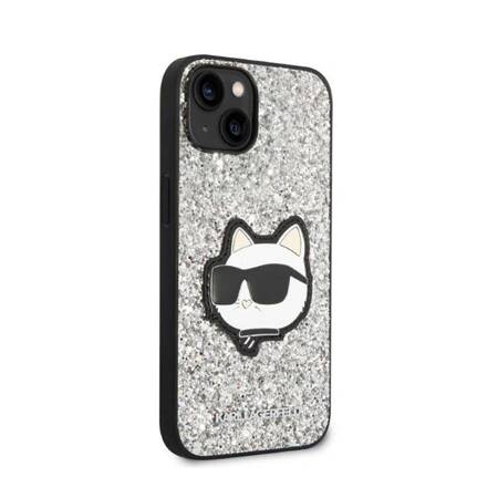 Karl Lagerfeld KLHCP14MG2CPS iPhone 14 Plus 6,7" srebrny/silver hardcase Glitter Choupette Patch