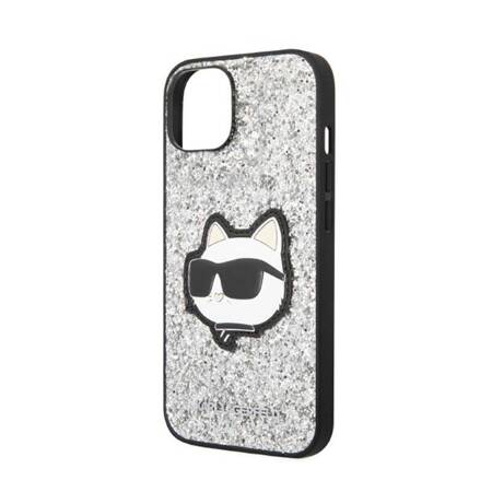 Karl Lagerfeld KLHCP14MG2CPS iPhone 14 Plus 6,7" srebrny/silver hardcase Glitter Choupette Patch