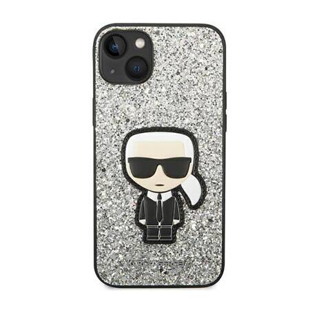 Karl Lagerfeld KLHCP14MGFKPG iPhone 14 Plus 6,7" hardcase srebrny/silver Glitter Flakes Ikonik