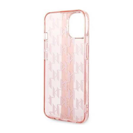 Karl Lagerfeld KLHCP14MHKLSPCP iPhone 14 Plus 6,7" hardcase różowy/pink Mono Vertical Stripe