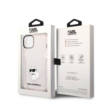 Karl Lagerfeld KLHCP14MHNCHTCP iPhone 14 Plus 6,7" różowy/pink hardcase Ikonik Choupette