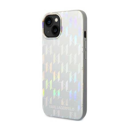 Karl Lagerfeld KLHCP14MLGMMSV3 iPhone 14 Plus 6,7" hardcase srebrny/silver Monogram Iridescent