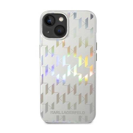 Karl Lagerfeld KLHCP14MLGMMSV3 iPhone 14 Plus 6,7" hardcase srebrny/silver Monogram Iridescent