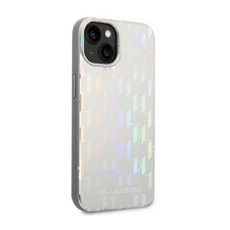 Karl Lagerfeld KLHCP14MLGMMSV3 iPhone 14 Plus 6,7" hardcase srebrny/silver Monogram Iridescent