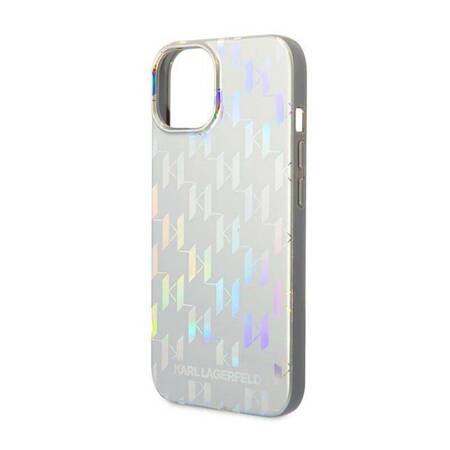 Karl Lagerfeld KLHCP14MLGMMSV3 iPhone 14 Plus 6,7" hardcase srebrny/silver Monogram Iridescent