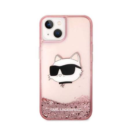 Karl Lagerfeld KLHCP14MLNCHCP iPhone 14 Plus 6,7" różowy/pink hardcase Glitter Choupette Head