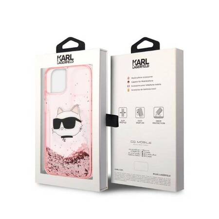 Karl Lagerfeld KLHCP14MLNCHCP iPhone 14 Plus 6,7" różowy/pink hardcase Glitter Choupette Head