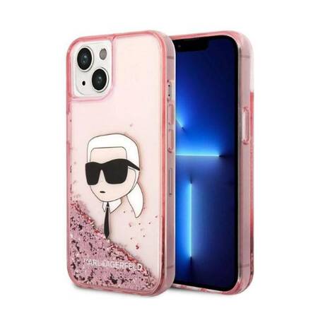 Karl Lagerfeld KLHCP14MLNKHCP iPhone 14 Plus 6,7" różowy/pink hardcase Glitter Karl Head