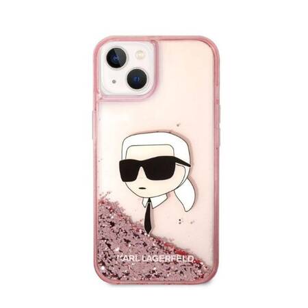 Karl Lagerfeld KLHCP14MLNKHCP iPhone 14 Plus 6,7" różowy/pink hardcase Glitter Karl Head