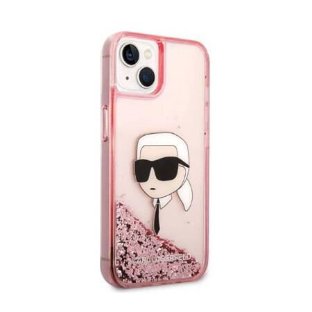 Karl Lagerfeld KLHCP14MLNKHCP iPhone 14 Plus 6,7" różowy/pink hardcase Glitter Karl Head