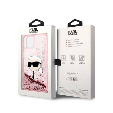 Karl Lagerfeld KLHCP14MLNKHCP iPhone 14 Plus 6,7" różowy/pink hardcase Glitter Karl Head