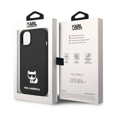 Karl Lagerfeld KLHCP14MSLCTBK iPhone 14 Plus 6,7" hardcase czarny/black Silicone Choupette Body