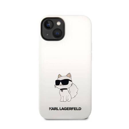 Karl Lagerfeld KLHCP14MSNCHBCH iPhone 14 Plus 6,7" hardcase biały/white Silicone Choupette