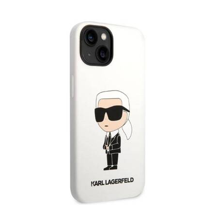 Karl Lagerfeld KLHCP14MSNIKBCH iPhone 14 Plus 6,7" hardcase biały/white Silicone Ikonik