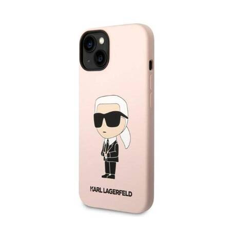 Karl Lagerfeld KLHCP14MSNIKBCP iPhone 14 Plus 6,7" hardcase różowy/pink Silicone Ikonik