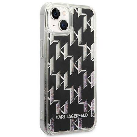 Karl Lagerfeld KLHCP14SLMNMK iPhone 14 6,1" hardcase czarny/black Liquid Glitter Monogram