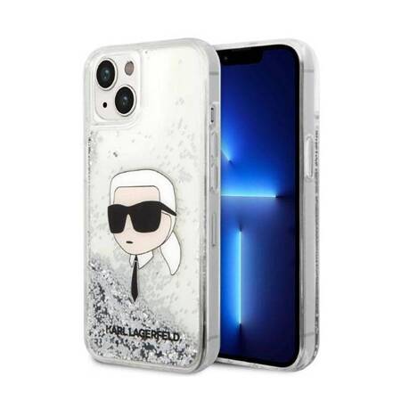 Karl Lagerfeld KLHCP14SLNKHCH iPhone 14 6,1" srebrny/silver hardcase Glitter Karl Head