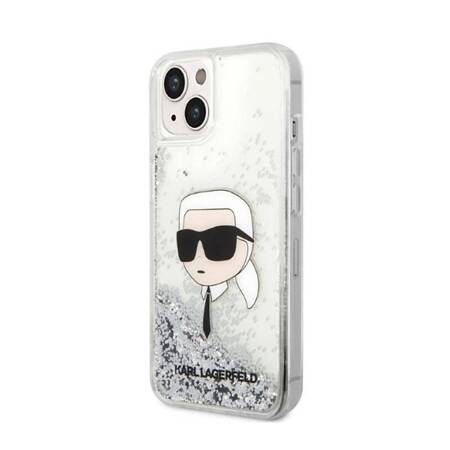 Karl Lagerfeld KLHCP14SLNKHCH iPhone 14 6,1" srebrny/silver hardcase Glitter Karl Head