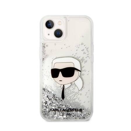 Karl Lagerfeld KLHCP14SLNKHCH iPhone 14 6,1" srebrny/silver hardcase Glitter Karl Head