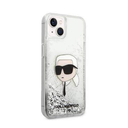 Karl Lagerfeld KLHCP14SLNKHCH iPhone 14 6,1" srebrny/silver hardcase Glitter Karl Head