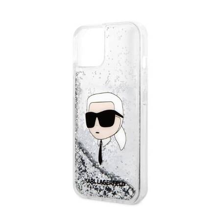 Karl Lagerfeld KLHCP14SLNKHCH iPhone 14 6,1" srebrny/silver hardcase Glitter Karl Head