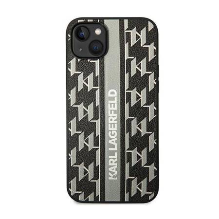 Karl Lagerfeld KLHCP14SPGKLSKG iPhone 14 6,1" hardcase szary/grey Monogram Stripe