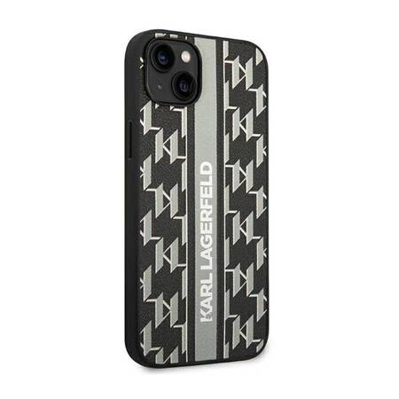 Karl Lagerfeld KLHCP14SPGKLSKG iPhone 14 6,1" hardcase szary/grey Monogram Stripe