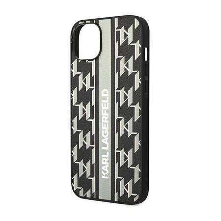 Karl Lagerfeld KLHCP14SPGKLSKG iPhone 14 6,1" hardcase szary/grey Monogram Stripe