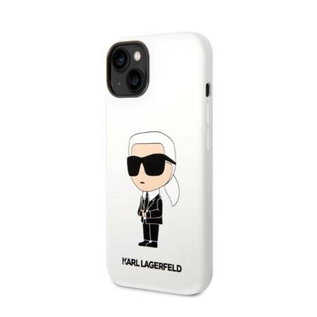 Karl Lagerfeld KLHCP14SSNIKBCH iPhone 14 6,1" hardcase biały/white Silicone Ikonik