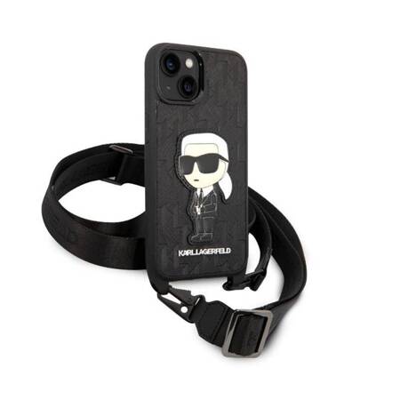 Karl Lagerfeld KLHCP14SSTKMK iPhone 14 6,1" czarny/black hardcase Monogram Ikonik Patch