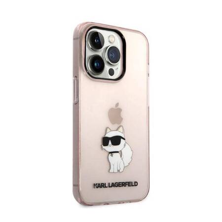 Karl Lagerfeld KLHCP14XHNCHTCP iPhone 14 Pro Max 6,7" różowy/pink hardcase Ikonik Choupette