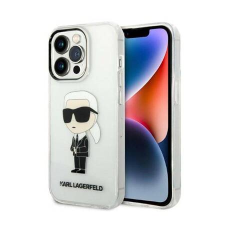 Karl Lagerfeld KLHCP14XHNIKTCT iPhone 14 Pro Max 6,7" transparent hardcase Ikonik Karl Lagerfeld