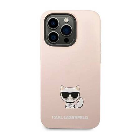 Karl Lagerfeld KLHCP14XSLCTPI iPhone 14 Pro Max 6,7" hardcase jasnoróżowy/light pink Silicone Choupette Body