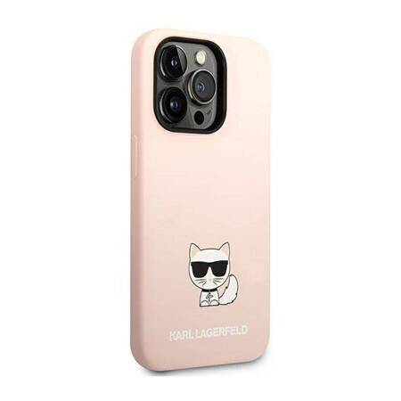 Karl Lagerfeld KLHCP14XSLCTPI iPhone 14 Pro Max 6,7" hardcase jasnoróżowy/light pink Silicone Choupette Body