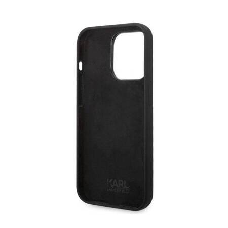 Karl Lagerfeld KLHCP14XSNIKBCK iPhone 14 Pro Max 6,7" hardcase czarny/black Silicone Ikonik