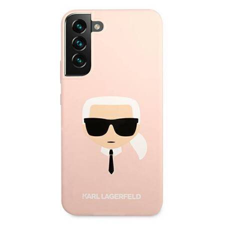 Karl Lagerfeld KLHCS22MSLKHPI S22+ S906 rożowy/pink hardcase Silicone Karl`s Head
