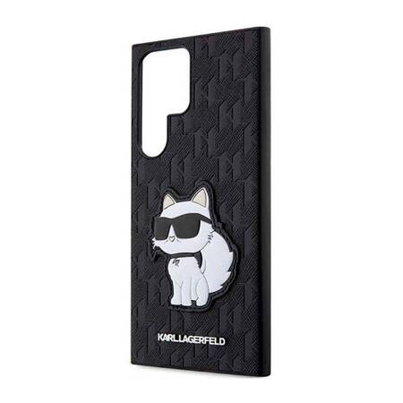 Karl Lagerfeld KLHCS23LSAKLHCPK S23 Ultra S918 hardcase czarny/black Saffiano Monogram Choupette